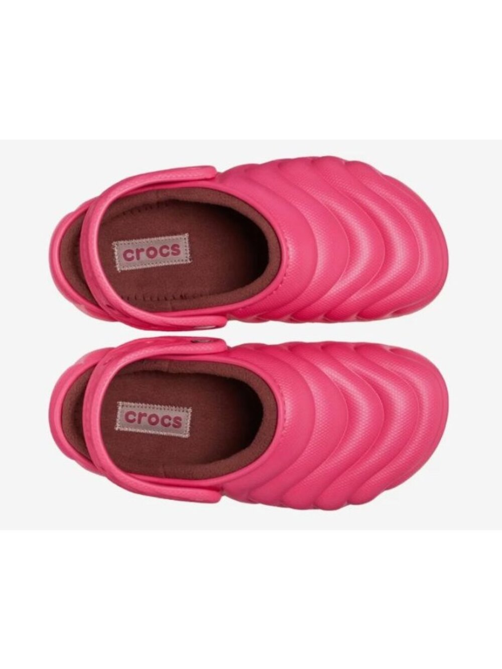 NEW Crocs Classic Lined Overpuff Clog Scarlet Pink Size Womens 6 $65 [jb] - Picture 4 of 16